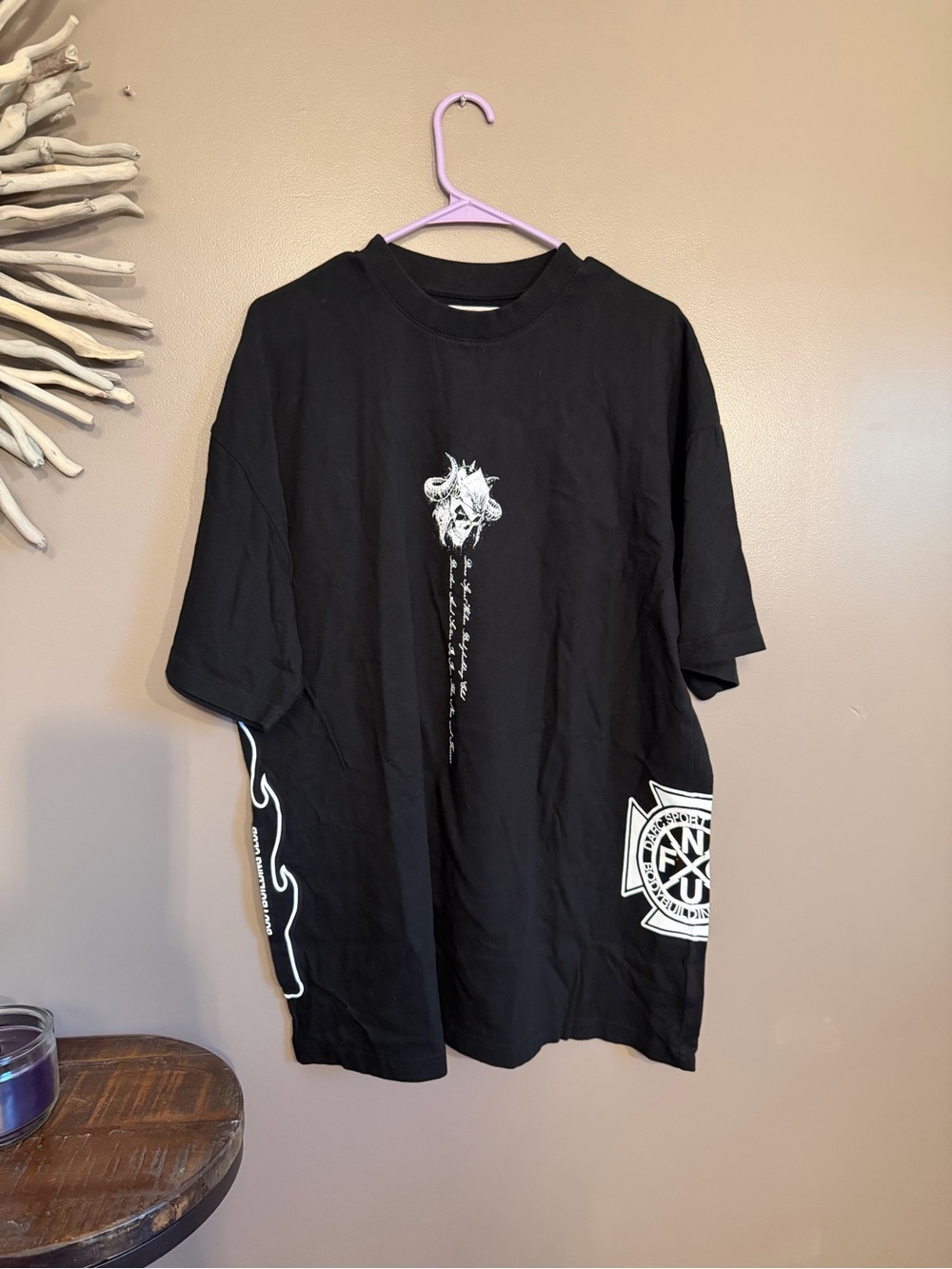 Darc Sport Side Valhalla Viking Streetwear Tee in Black Large NWOT